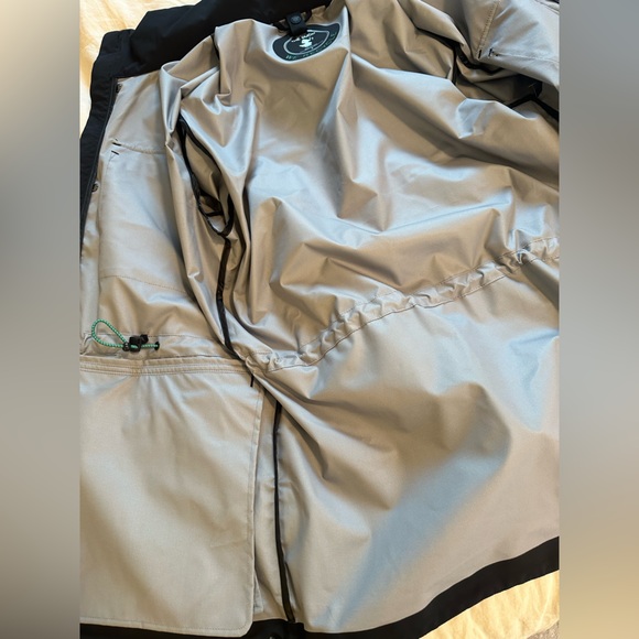 NWT sz S Save the Duck black light coat raincoat mid length lightweight hooded - Picture 7 of 8